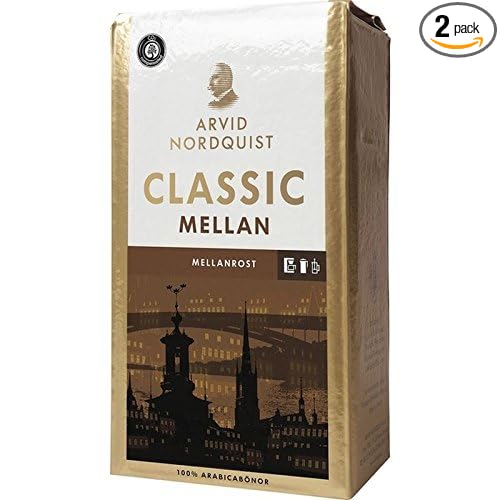 Classic Mellanrost - Medium Roast Ground Filter Coffee 500g - Pack of 2