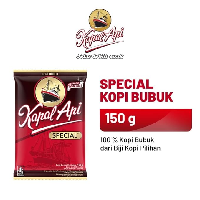 Kapal Api Indonesia Coffee Kopi Bubuk Special 150g (Pack of 1)