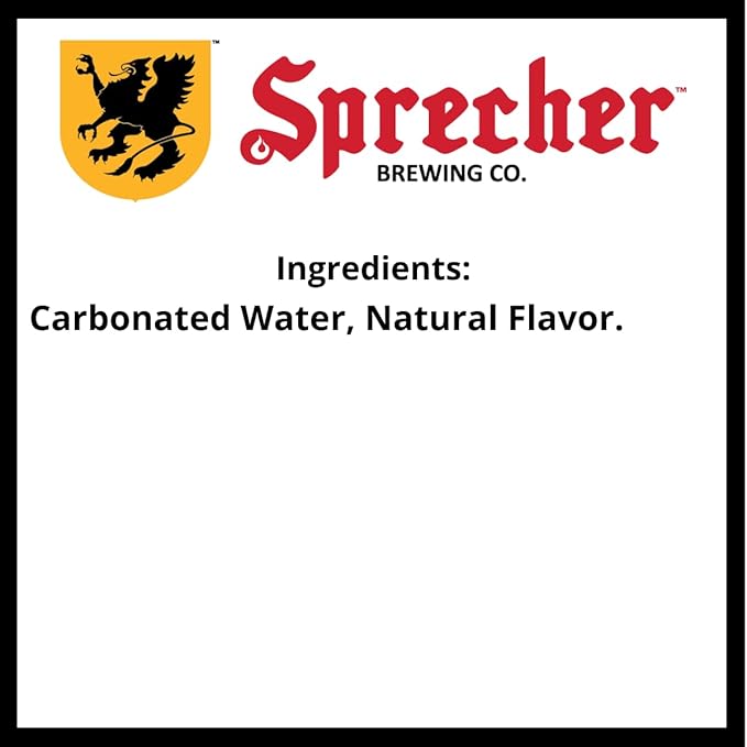 Sprecher Fresh Cut Mango Sparkling Water Zero Sugar and Zero Calories 100% Natural Flavor Crisp Refreshing Craft Sparkling Water in 12 fl oz Glass Bottles 12 Pack