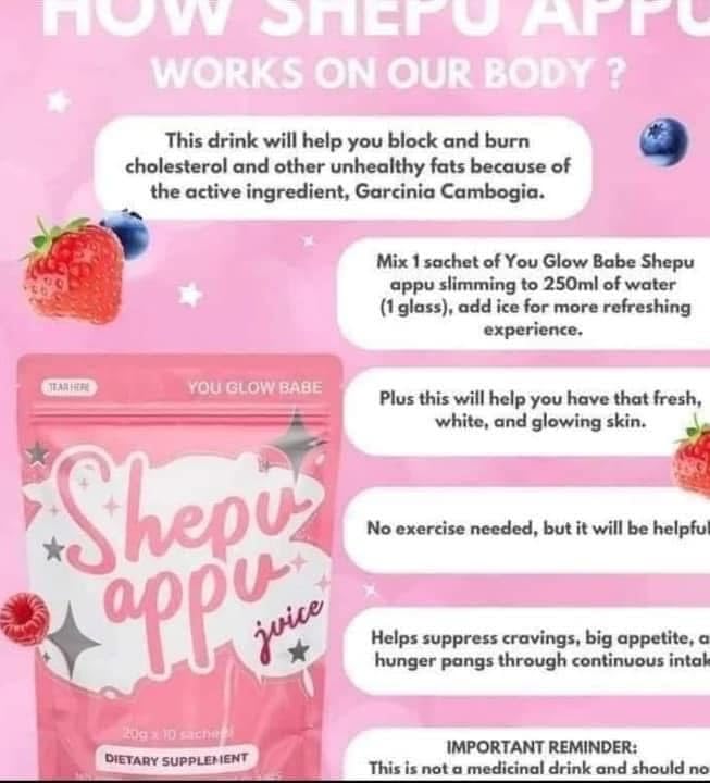 20 Sachets You Glow Babe Shepu APPU Juice 20g each
