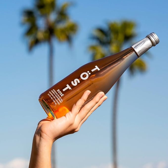 TÖST Rosé All-Natural Non-Alcoholic Sparkling Beverage 750 ML - 12 Pack