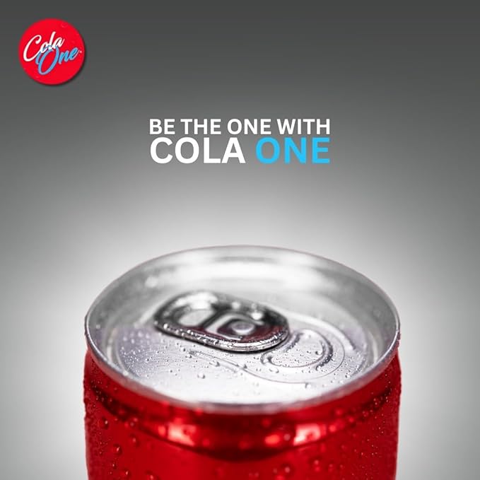 Cola One Carbonated Drink – 250ml (8.45 fl oz) Cans | Classic Fizzy Beverage | Refreshing &amp Bold Taste - Soft Drink Pack of 12