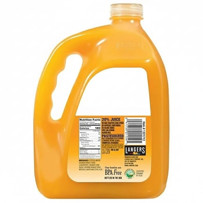 Juice Alphonso Mango Nectar 128 fl oz source of vitamin A and C No High Fructose Corn Syrup