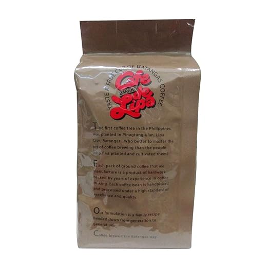Barako Batangas Coffee Cafe De Lipa Regular Grind 350g Pack of 1