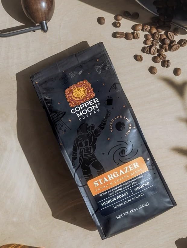 Coper Moon Medium Roast Whole Bean Coffee Stargazer Blend 2 Lb