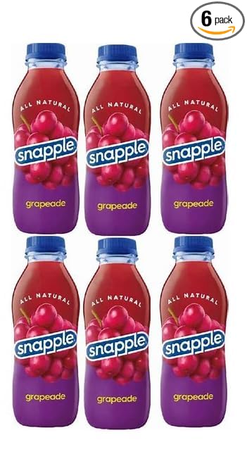 Snpple Grapeade All Natural 16 Fl Oz (pack of 6)