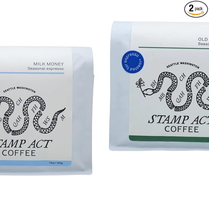 Bean Box Sampler - Roasted by Stamp Act 2-Pack Freshly Ground Coffee Gourmet Coffee