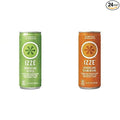 IZZE Sparkling Juice Apple AND IZZE Sparkling Juice Peach 8.4 Fl Oz (Pack of 24)