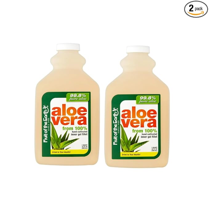 Organic Original Aloe Vera Drink 32 Fl Oz - 2 Pack (Total 64 Fl Oz)