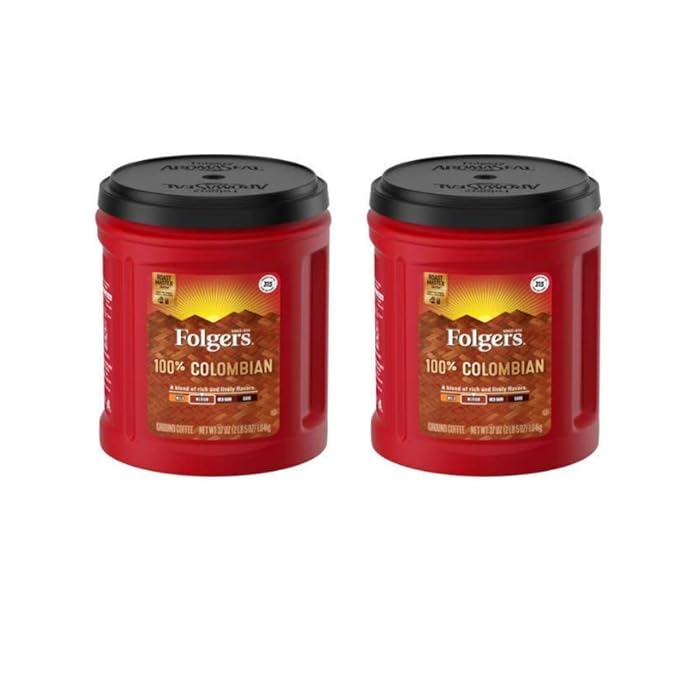 Folgers 100% Colombian Ground Coffee 37-Ounce - Pack of 2