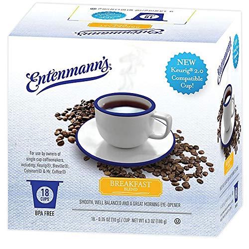 Entenmann's Single Serve Coffee 4/18 count boxes (72 total) (Breakfast Blend)