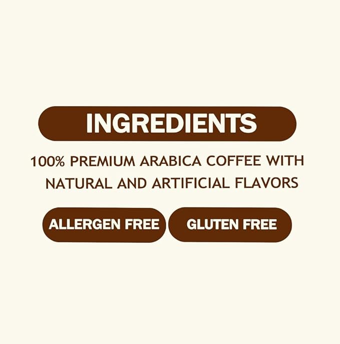 STEEP + BREW Creamy Cookie Butter Coffee | Premium Arabica Flavored Coffee | Ground | Light Roast | 10 oz | PACK OF 6