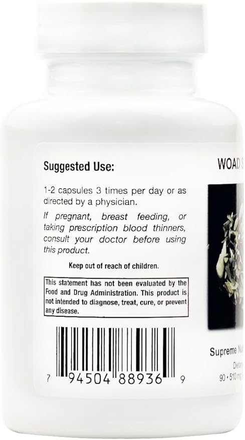 Supreme Nutrition Woad Supreme 90 Pure Isatis Root Vegetarian Capsules (Pack of 2)