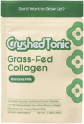 Crushed Tonic Korean Beauty Collagen Powder | Hydrolyzed Marine Collagen Peptides for Skin Glow Hair &amp Nails | K-Beauty Drink | Gluten-Free Halal &amp Kosher (Banana Milk 5 Servings (50 g) Po