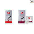 Bundle of Illy Coffee Single Serve Espresso Classico Medium Roast E.S.E. Pods 18 Count (Pack of 1) + Illy Intenso Bold Roast E.S.E. Pods 18 Count (Pack of 1)