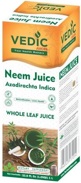 Vedic Neem Juice - (Pack of 2) - 33.8oz Ideal for Daily Use