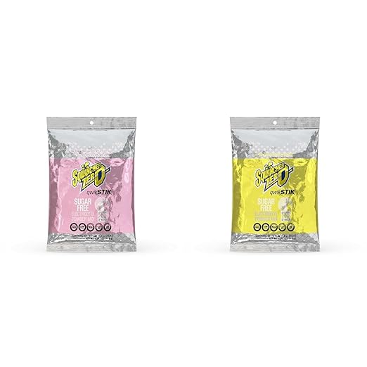 Sqwincher Zero Sugar Free Qwik Stiks - Strawberry Lemonade and Lemonade Flavors (50 count)