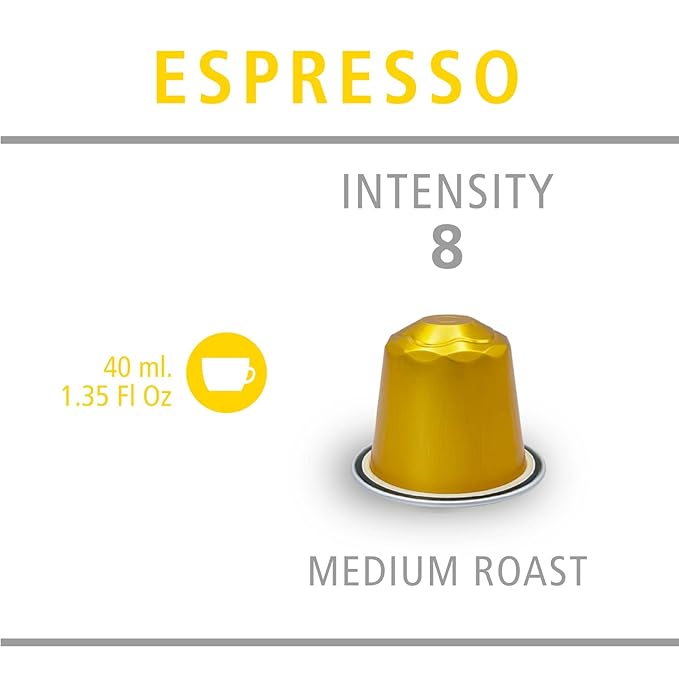Daniels Blend Espresso Aluminum Capsules Compatible with Nespresso 120 Coffee Pods Single Server Kosher Certified Espresso