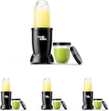 Magic Bullet® Blender Set 7-Piece Set 250W Blender and Food Processor 2 Blending Cups Cross Blade Compact Design Smoothies Sauces Silver MBR-0701AK (Pack of 4)