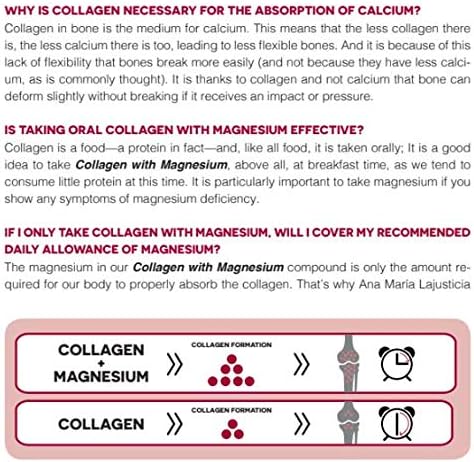AML Sport - Collagen with Magnesium + VIT C B1 B2 and B6 Powder - 350g (Strawberry Flavour). Tissue Regenerator with Type 1 &amp2 Collagen. Gluten Free. Sugar Free