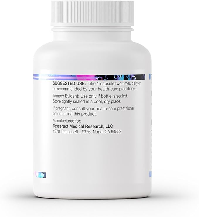 Tesseract SafeCell S-Acetyl Glutathione Supplement 300mg Healthy Aging Cellular Support Powerful Antioxidant Hypoallergenic Vegan Patented Delivery Bioavailability 60 Vegetarian Capsules