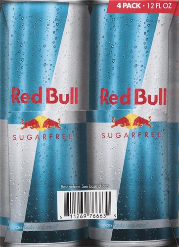 Red Bull Sugar Free Energy Drink with 114mg Caffeine plus Taurine &amp B Vitamins 12 Fl Oz Pack of 16 Cans