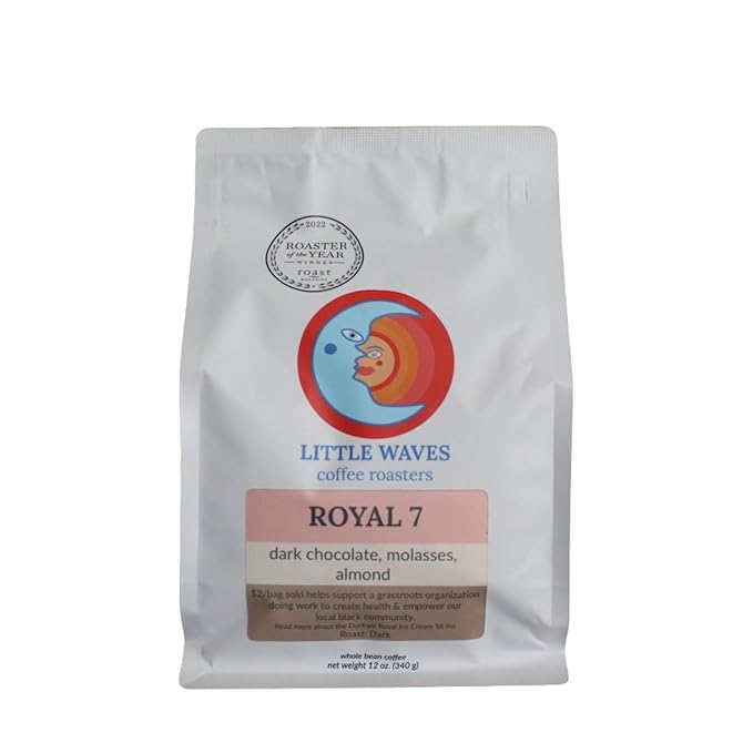 Royal 7 - Roasted by Little Waves Coffee - Whole Bean Coffee - 2 Pound Bag