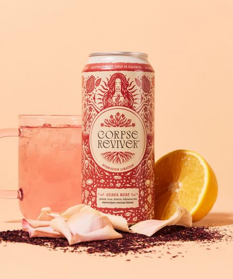 Corpse Reviver Beverage Hydrating Guava Rose 16 fl oz (Pack of 12)