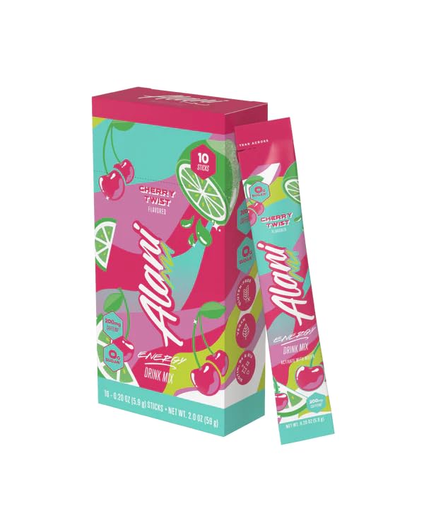 Alani Energy Drinks Mix Variety Pack (Pack of 20) | Pink Slush &amp Cherry Twist | Sugar-Free Low-Calorie Energy Boost Drink | Product delivered exactly as depicted in the images