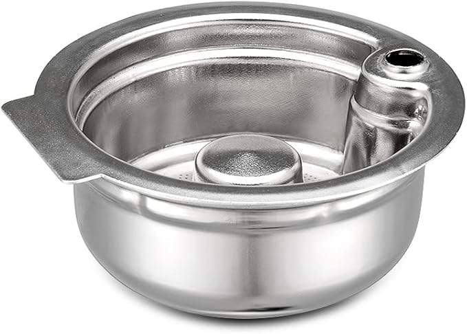 Stainless Steel Tas simo Reusable Pod-220ML+Extra Lids-200+180+60ML BENFUCHEN Tas simo Refillable Pod Stainless Steel for Bosch Coffee Machine with a Coffee Tamper Off-White Color