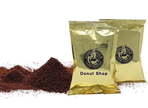 Donut Shop Coffee Pouches Good As Gold Coffee (40/2.0oz Pre measured coffee packets) Premium 100% Arabica Medium Roast Blend