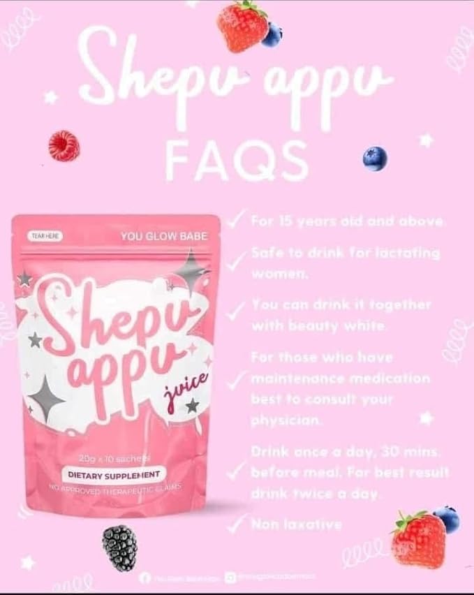 20 Sachets You Glow Babe Shepu APPU Juice 20g each