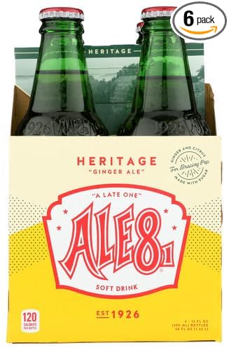 Ale-8-One Soda Heritage 4 Pack 48 fl oz (Pack of 6)