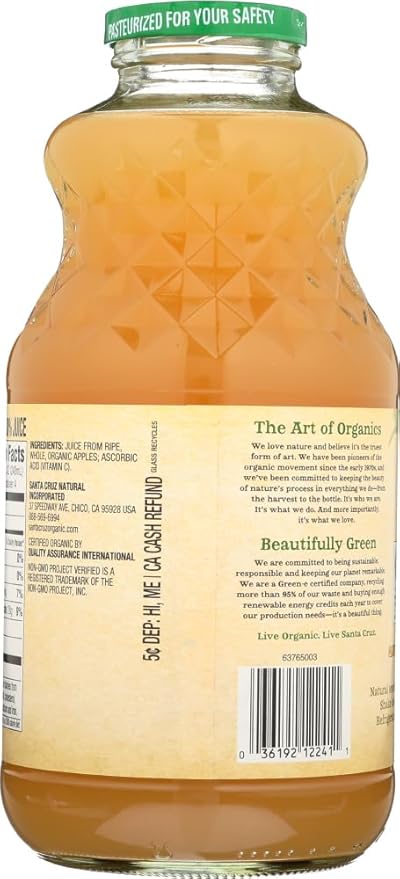 Santa Cruz Organics Apple Juice 48x 32OZ