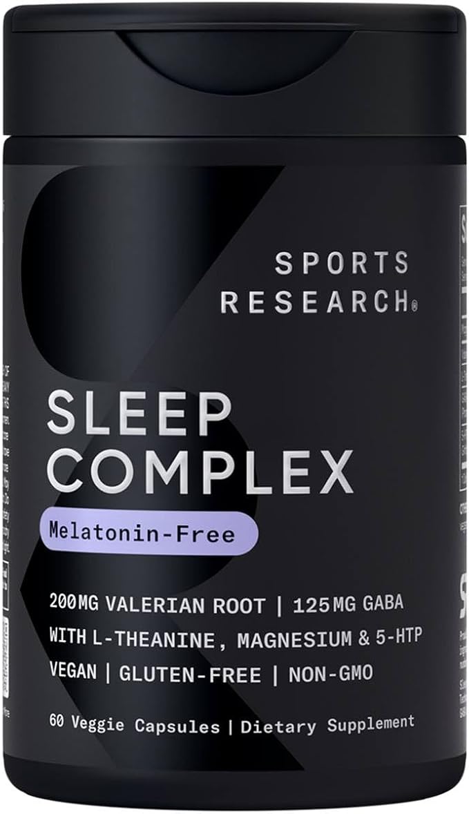 Sports Research De-Stress &amp Sleep Bundle - 160 mg Chelated Magnesium Glycinate Melatonin-Free Sleep Complex &amp Ashwagandha Softgels with Coconut MCT Oil for Relaxation Calm &amp Sleep Suppor
