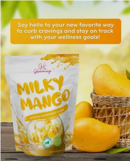 Cris Cosmetics Milky Mango Glutathione and Collagen Drink 10 Sachets