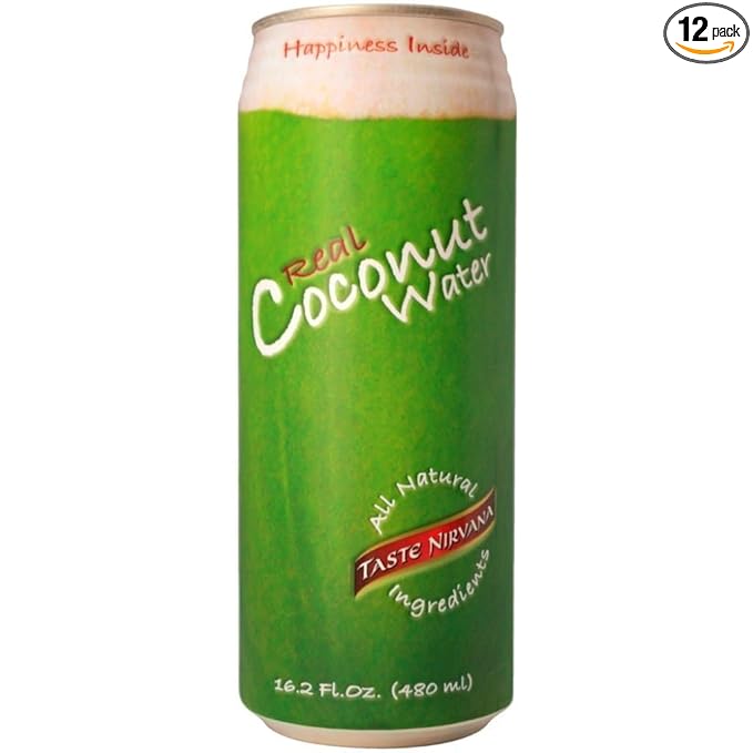 Taste Nirvana Real Coconut Water 16.2-Ounce (Pack of 12) ( Value Bulk Multi-pack)