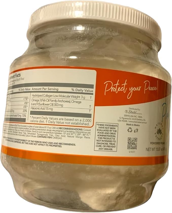 Hydrolyzed Collagen Plus Mango and Pomegranate Flavor 15.87 oz