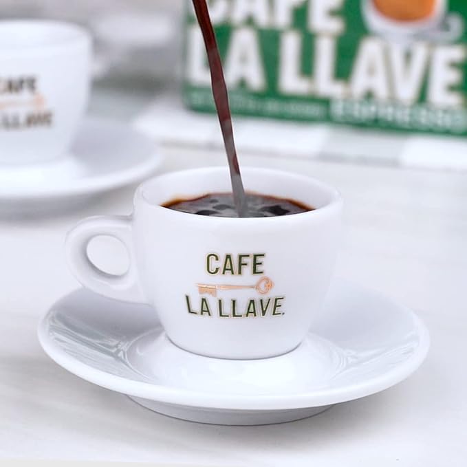 Cafe La Llave Cuban-Style Espresso Dark Roast Ground Coffee10 oz BricksIncludes 1 Bonus Cafe Gaviña – Rich Bold Flavor(Pack of 16)