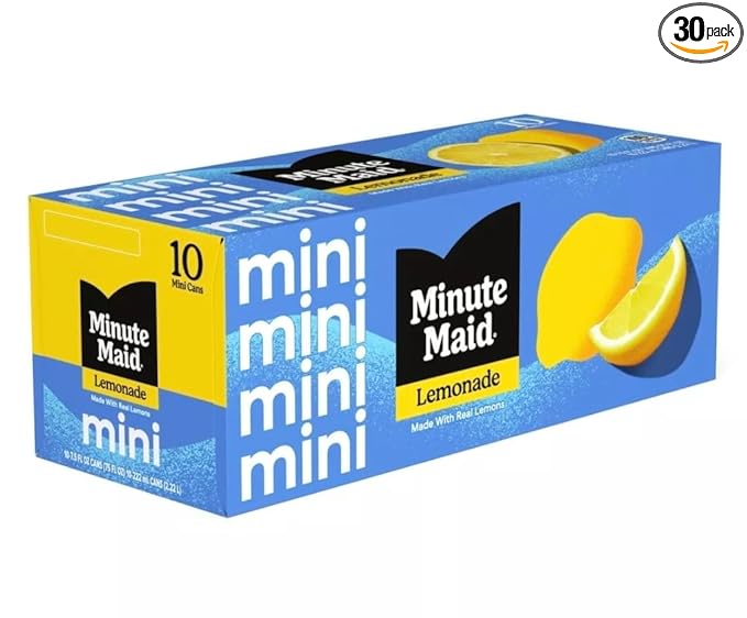 Minute Maid Lemonade 7.5 oz Cans 30 Pack