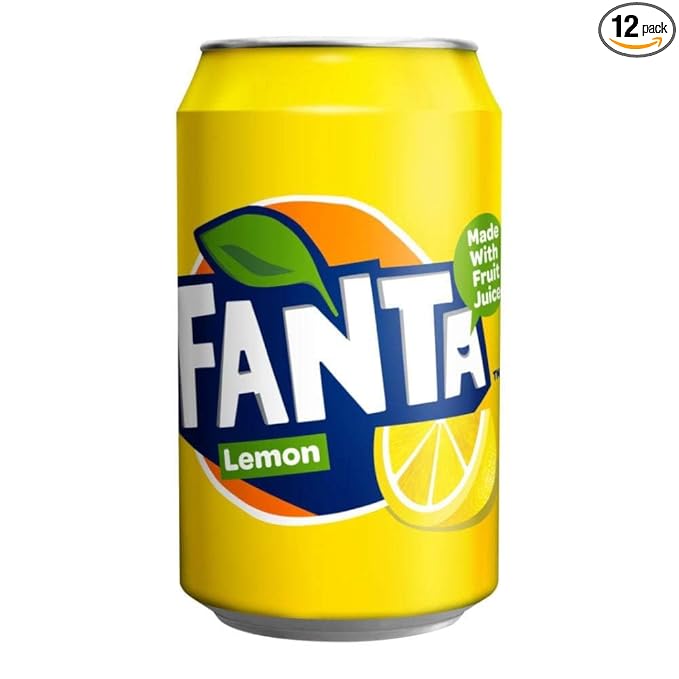 Fanta Lemon Lemon Drink 12 Can Pack (330ml Each)