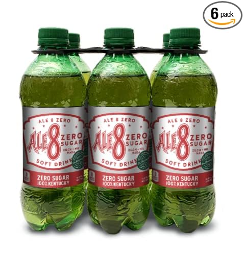Ale 8 One Diet Zero Sugar 16.9 ounces (6 Plastic Bottles) 100% Kentucky Soft Drink