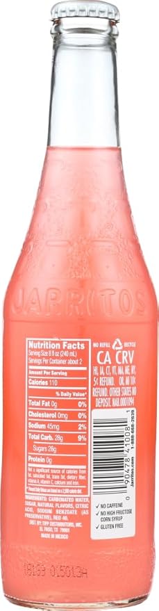Jarritos Guava Soda 12.5 Oz (12 Pack)