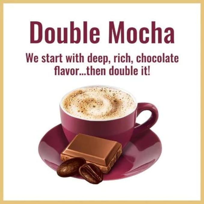 Hills Bros. Flavor Coffee (Double Mocha 16 Ounce (Pack of 8)