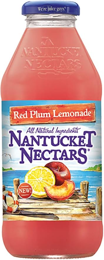 Nantucket Nectars - Red Plum Lemonade - 15.9 oz (6 Plastic Bottles)