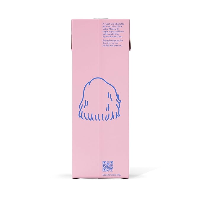 Minor Figures - Oat Latte - Mocha - Ready to Drink - Multi-serve - 32oz - 6 Pack - Non-GMO - Plant-Based - Vegan - Dairy-Free - Shelf Stable - Coffee - Barista Standard - Unsweetened