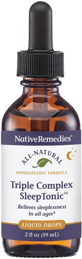 Native Remedies Triple Complex Sleep Tonic - Relieves Mild Tension and Sleeplessness Increases Drowsiness and Restores Healthy Sleep Patterns - 59 mL