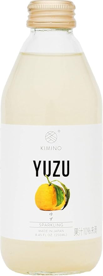 KIMINO YUZU Sparkling Juice + YUZU Sparkling Water (pack of 12 + pack of 12)