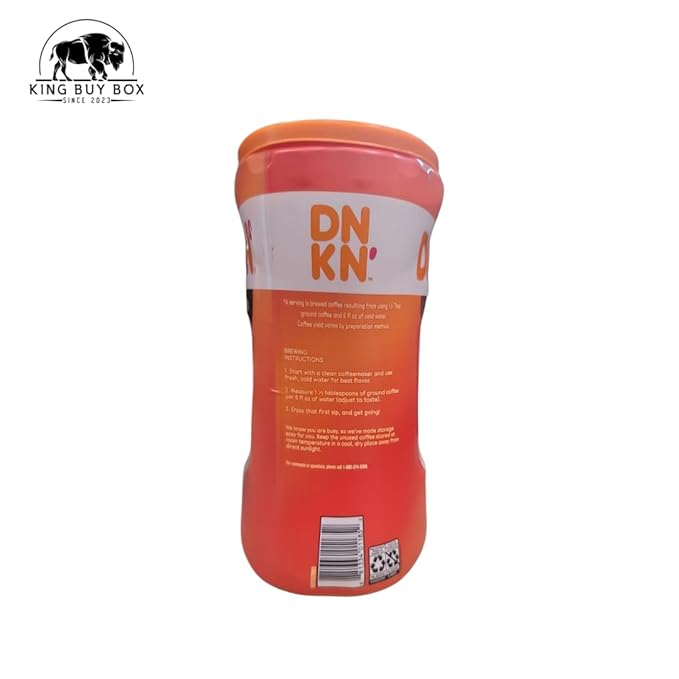 KING BUY BOX 1 PCS cup Bundle with Dunkin' Original Blend Medium Roast Ground Coffee