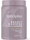 FARMASi Nutriplus Beauty Booster Collagen Chocolate for Skin Care and Hair Growth Grass Fed Collagen Powder for Muscle Growth 7.4 oz / 210g